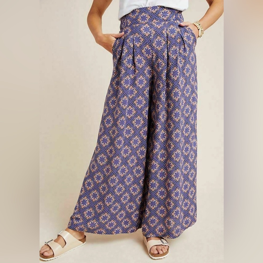 Maeve Terrace Palazzo Geometric pants